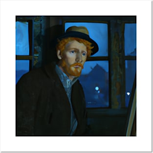 van gogh and night Posters and Art